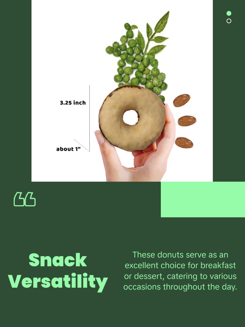 Planet Bake Vanilla Bean Donuts 8 Pack - Plant-Based, Low-Carb, Gluten-Free, No Sugar Alcohol, Sweetened for Snack & Dessert Planet Bake Vanilla Bean Donuts 8 Pack - Plant-Based, Low-Carb, Gluten-Free, No Sugar Alcohol, Sweetened for Snack & Dessert