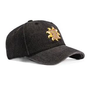 HUF Apollo Strapback Relaxed Hat - Denim Purple