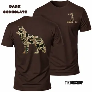 Night Life Predator Hunting Camo T-Shirt – Sniper Tripod Hunter Graphic Tee, Night Hunting Gear Shirt, Predator Hunter Apparel, Gift for Coyote Hunters Men and Women