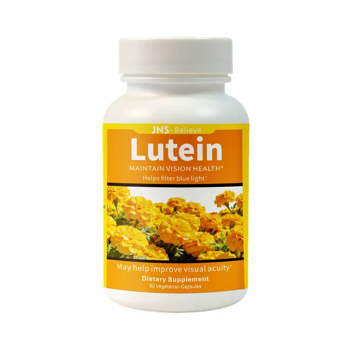 Lutein 20mg Supplement, Supports Eye Health & Visual Clarity, Helps Filter Blue Light, Non-GMO, Gluten Free, Made in USA, 60 Vegetarian Capsules