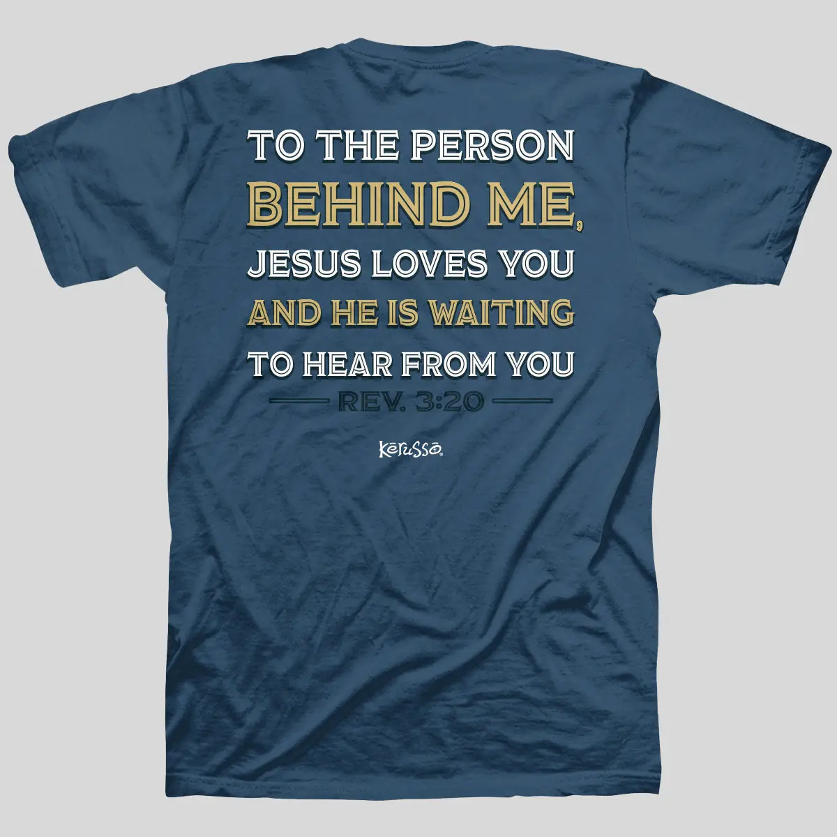 Kerusso Women's Christian T-Shirt, "The Person Behind Me" Jesus Graphic Top, 100% Cotton Short-Sleeve Casual Tee, Tops, Tshirt, Christian Clothing, Fit, Jesus T Shirts, Shortsleeve, Round Neck, Graphic Tees Women, Standard Fit, Biblical Quote, Bottom