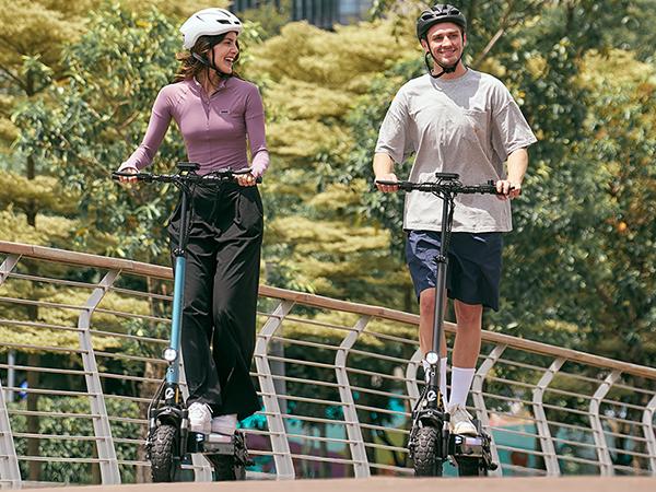 【New-in】High-end Electric Scooter for Adults, 1000W/800W Powerful Motor, 31MPH/25MPH, 31Miles/25 Miles Max Range, 10"/8.5'' Pneumatic Tires, APP Control, Dual Suspension & Dual Braking, Portable Electric Scooter Adults