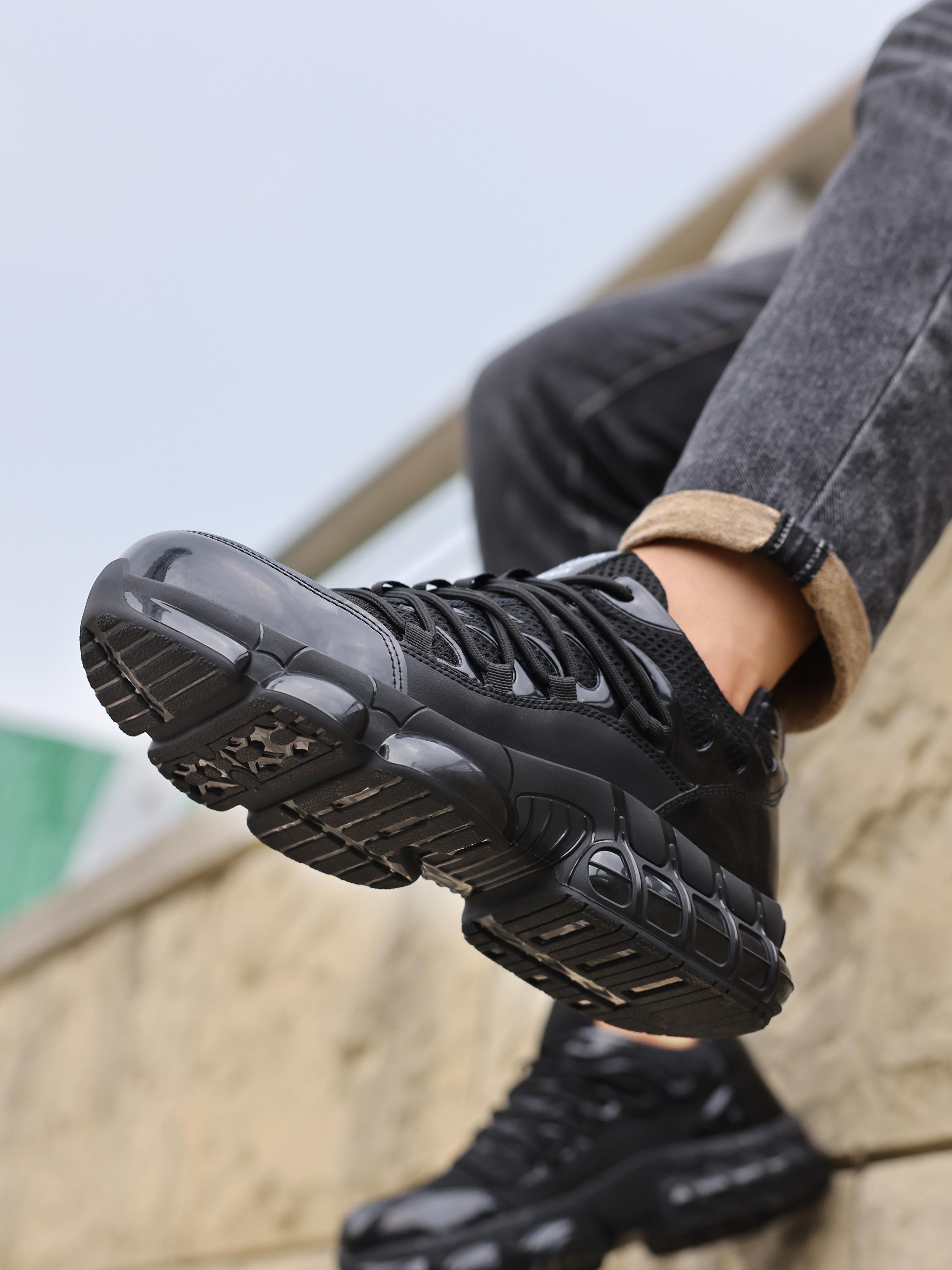 RUMFEN Steel Toe Safety Sneakers for Men & Women Indestructible Lightweight Breathable Work Boots with Composite Toe Closed-Top Footwear