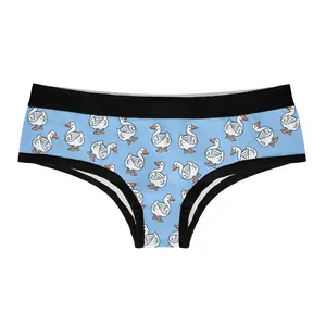 Womens Butt Quack Panties Funny Duck Joke Graphic Bikini Brief Underwear for Ladies Funny Underwear for Women Graphic Womenswear Sarcastic  Funny Animal  Women's Novelty Panties Blue