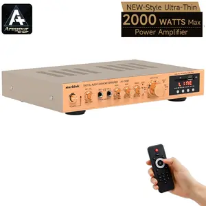 Areyourshop 5CH Amplifier Amplificador HiFi Stereo AV Surround Amplifier FM Theater