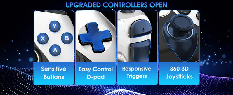 40000+ Classic Games 2026 All-New M15 Retro Gaming Stick Pro 128GB 4K Game Console 23 Emulators Dual 2.4G Wireless Controllers Plug and Play Portable for TV Monitor Projector