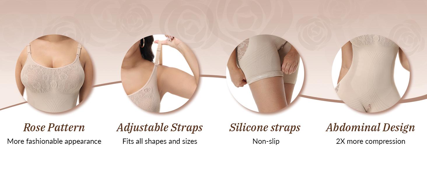 SHAPSHE Seamless Covered Bust Shapewear Bodysuit for Women Full Body Shaper Tummy Control Butt Lifting Jumpsuit Faja Colombianas SHAPSHE Seamless Covered Bust Shapewear Bodysuit for Women Full Body Shaper Tummy Control Butt Lifting Jumpsuit Faja Colombianas