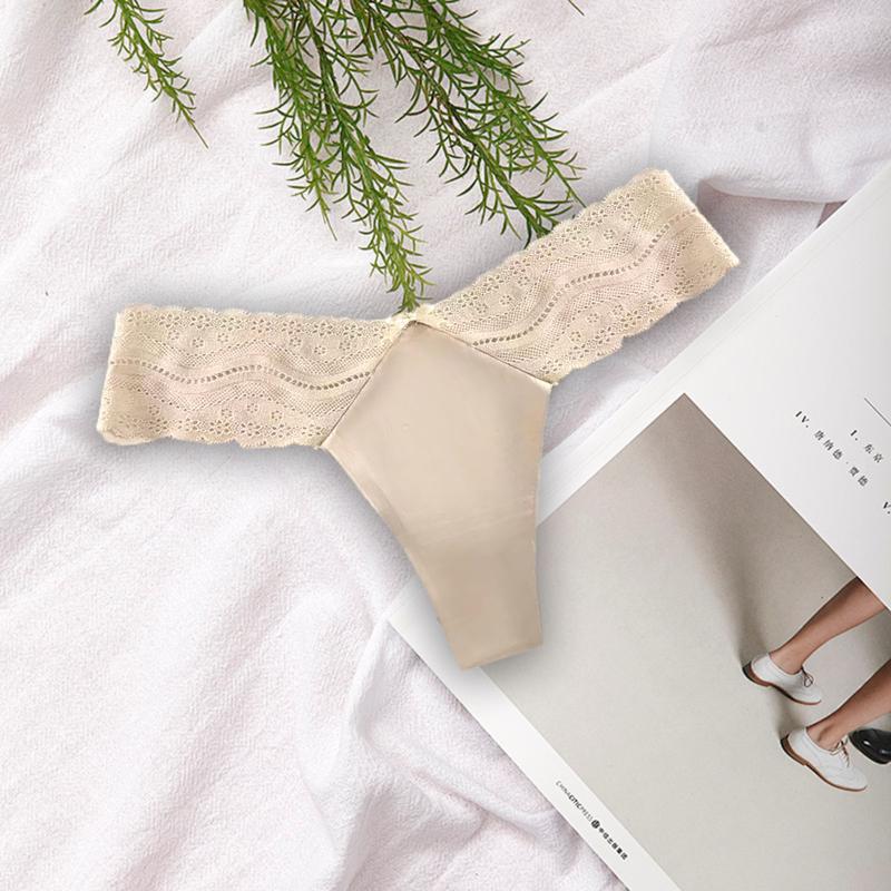 7-Pack Women's Seamless Low Waist Lace Thong Underwear - Clear G-String Underwear for Daily and Special Occasions, Elegant and Comfortable Seamless Thong Women's Basic Winter, Back-to-School Clothing/Ladies, Women's Underwear/Ladies Panties