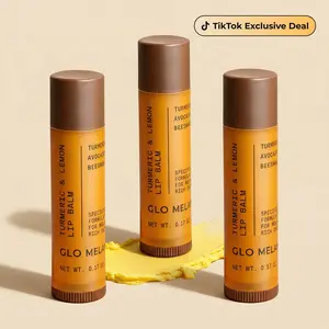 Turmeric and Lemon Lip Balm - Tik Tok Shop Exclusive Deal Natural Lip Balm Illuminate Your Smile, Brighten & Nourish Dark Lips Effortlessly - For Smokers Lips