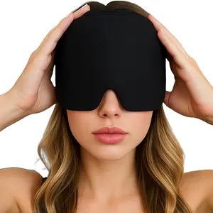 LMMAKE Migraine Relief Cap with Gel Ice Pack Adjustable Fit for Headache & Puffy Eyes Cold or Hot Therapy Reusable Soothing Hat for Migraine Pain Relief Migraine Relief Hat
