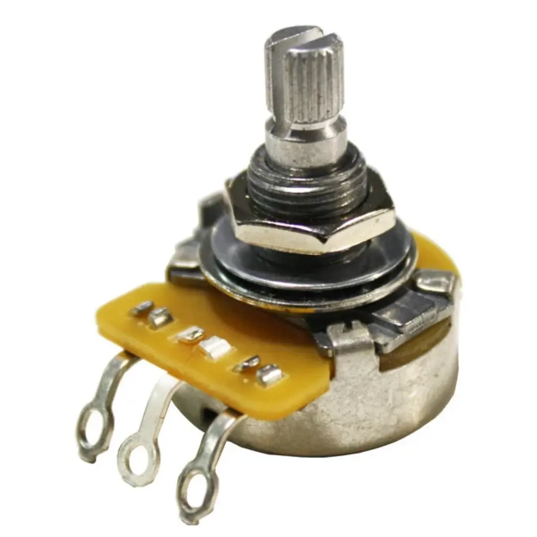 EP-0088-000 CTS Linear Potentiometer, 1 Meg Linear Control, Split Knurled Shaft, Includes Nut and Washer