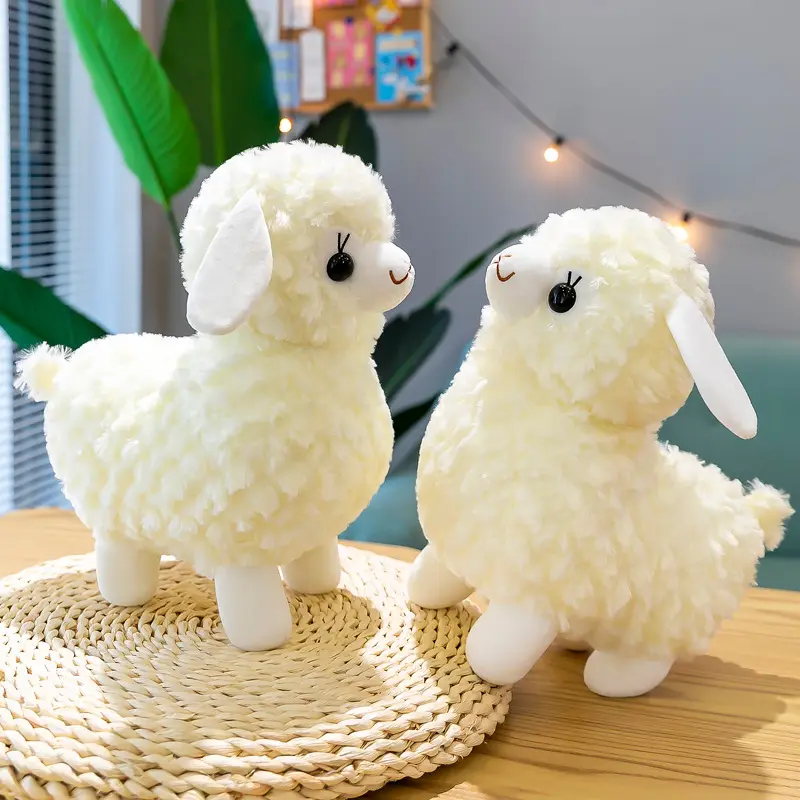 Cute new alpaca plush toy, grass mud horse doll, creative internet-famous popular mythical creature stuffed toy