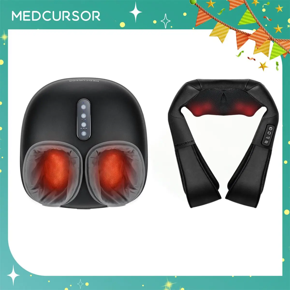 Medcursor Neck Massager & Foot Massager, Holiday Gift Massagers Medcursor Neck Massager & Foot Massager, Holiday Gift Massagers