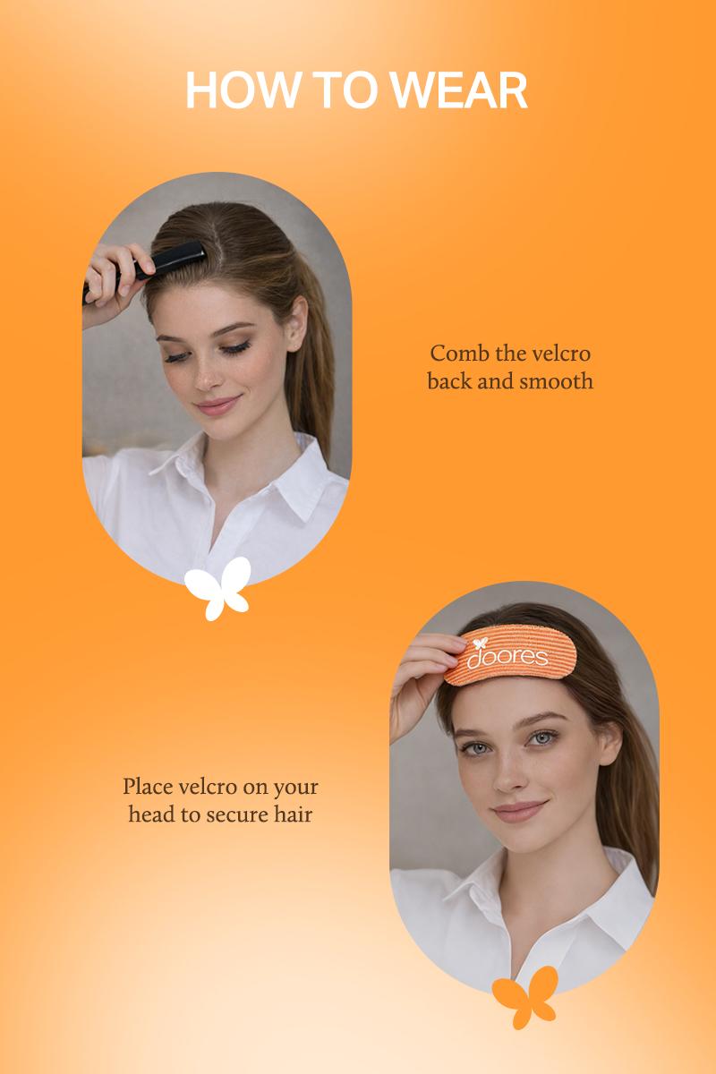 Doores Velcro for Women - Ideal for Face Washing,Wig Wearing, travel & home use