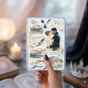 Regency Romance Kindle Insert | Vintage Bookish Clear Case Insert