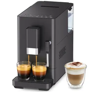 COWSAR 20bar Automatic espresso machine with grinder & Manual Milk Frother, Auto-Clean Function espresso maker, Professional expresso coffee machines with button controls for Cappuccino, latte, Black