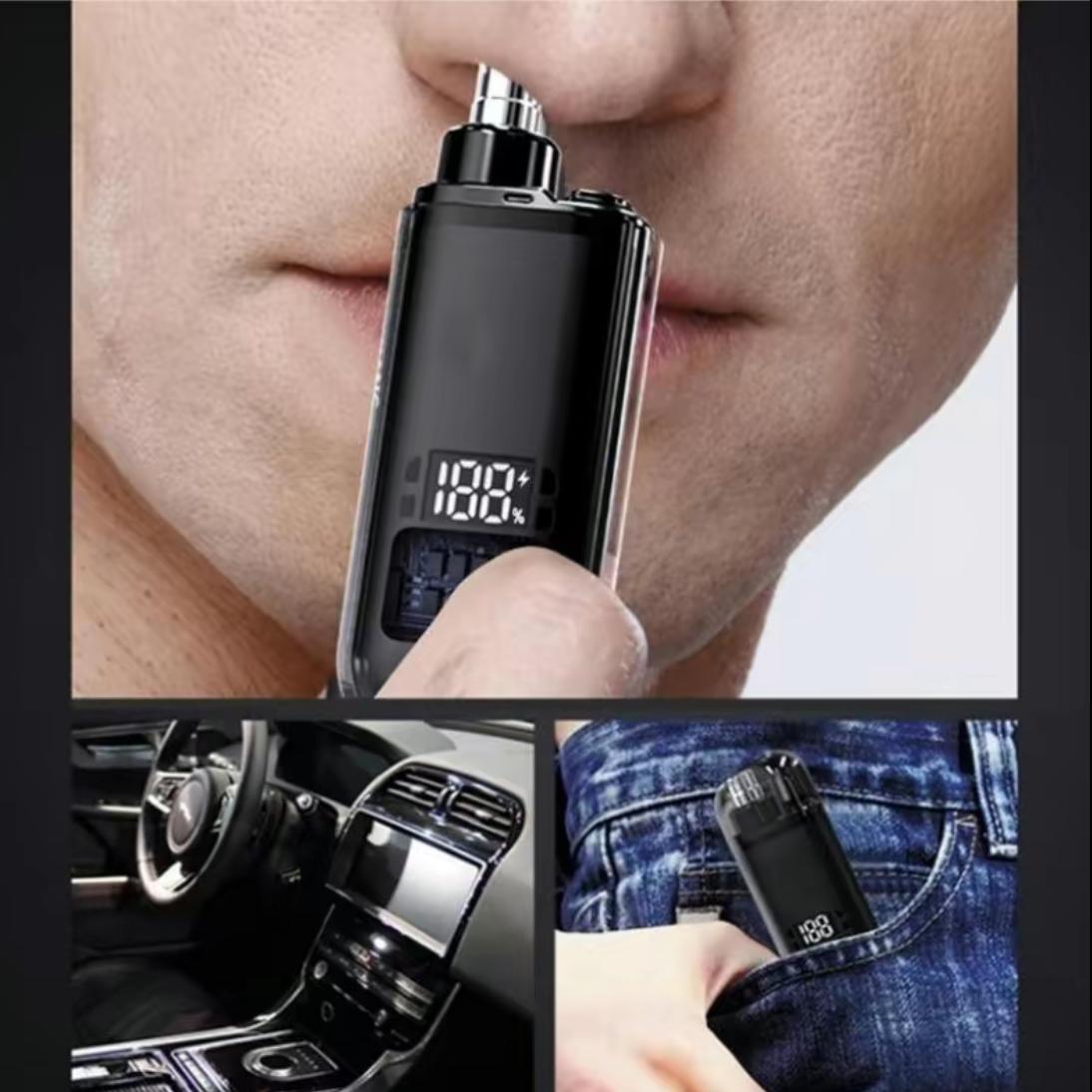2026 Upgarde Nose Hair Trimmer for Men Women, Rechargeable Trimmer, Painless Eyebrow Facial Hair Shaver, LED Display Nose Clipper, Waterproof Dual Edge Blades Clipper for Easy Cleaning Hair Removal Solution