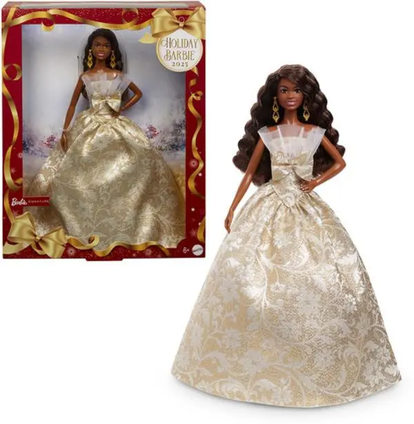 Mattel Collectible - Barbie Holiday Doll 2025, African American  [COLLECTIBLES] Paper Doll, Collectible