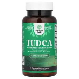 Nature's Craft TUDCA, 60 Capsules (250 mg per Capsule)