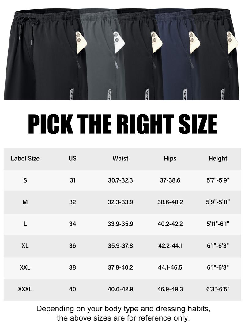 TELALEO 5 value pack Mens Athletic Gym Workout Shorts with Zipper Pockets Quick Dry Basketball Running Lightweight Shorts dealsforyoudays