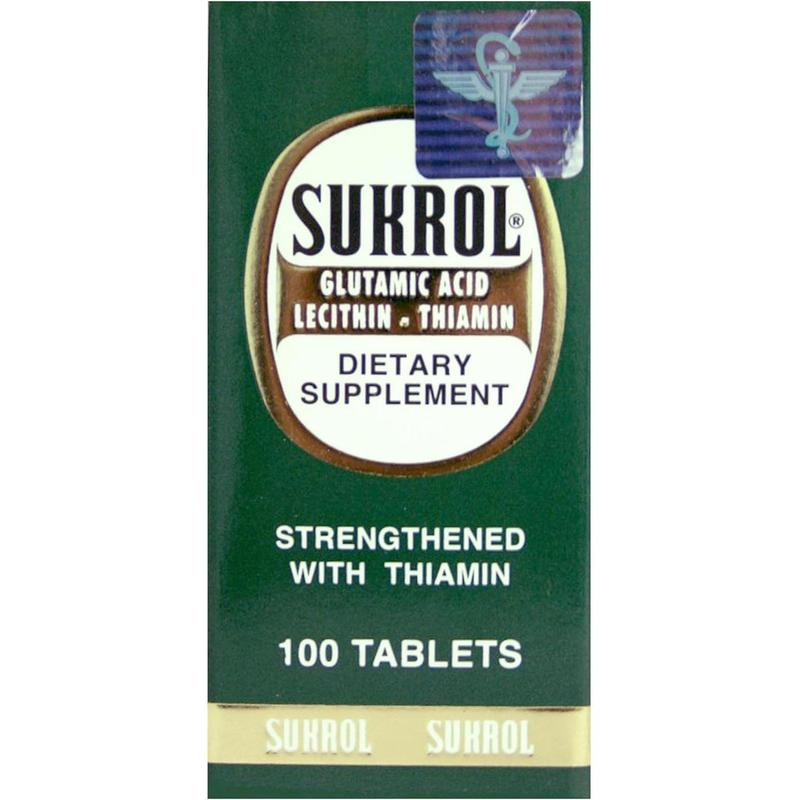 Sukrol-Vitamin, Improve Healthy Brain Function, 100 Tablets, Bottle