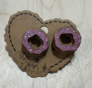 Donut Stud Earrings * Customization Available