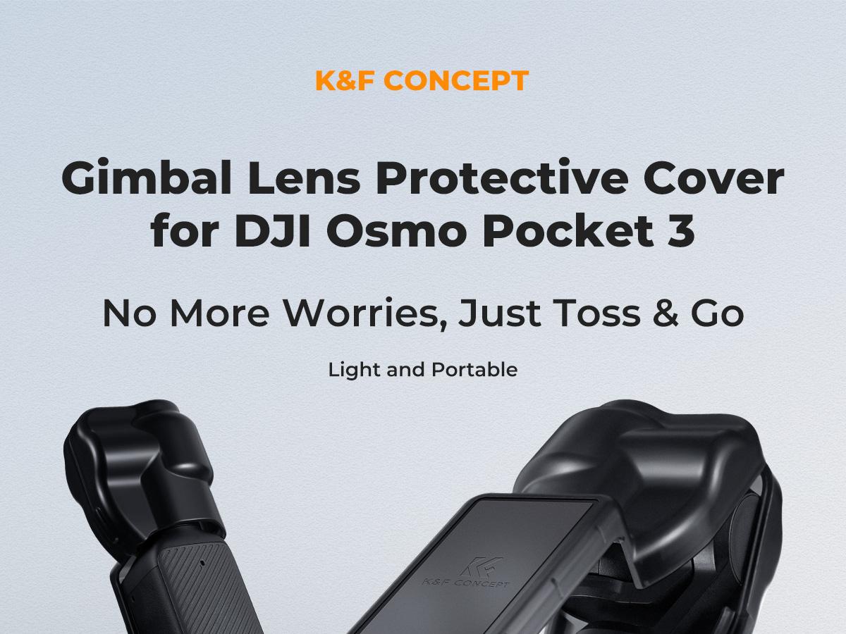 K&F Concept Protective Cover Case for DJI Osmo Pocket 3, Gimbal Screen Protector Lens Guard, Plastic Case Pocket 3 Accessories