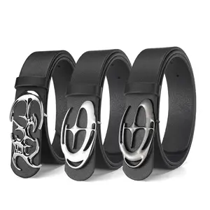 Creative Geometric Alloy Pin Buckle Belt