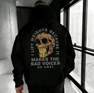 Sad Voices v3 Men's Cotton Hoodie - Casual Pullover