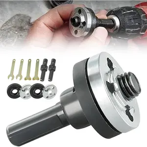 Electric Drill Angle Grinder Connecting Rod Set, Multifunctional Adjustable Rotary Driver Cutter Shaft Accessories Drill Angle Grinder Adapter for Cutting Disc, Polish Disc and Polish Sponge Power Tools Heavy Duty