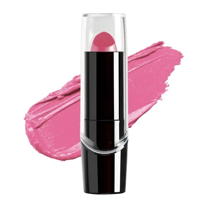 Silky Finish Lipstick - Cosmetic Makeup for Lip Care, Hydrating Buildable Lip Color Formulated with Vitamins A,E & Macadamia to Hydrate, Pink Ice, Moisturizer, Hydrates Lips, Rich Buildable