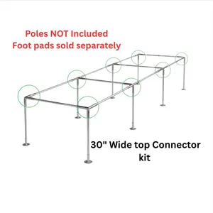 30”  Wide Baseball batting cage connector kit/Canopy connector kit/ Poles NOT Included/ Foot pads sold Separately