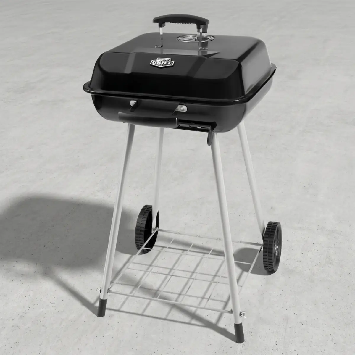 Expert Grill 17.5-Inch Charcoal Grill with Wheels, Adjustable Dampers