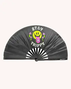 Stay Trippy Hand Fan
