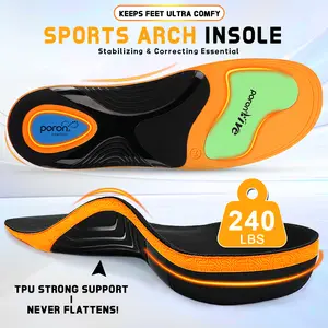 Ailaka Orthopedic Insoles | PU/TPU/GEL Cushion | Footwear Shoe Bedroom Tactical Knee Support | Orthotic Arch Support plantar fasciitis insoles | Ultra Soft Acupoint Massage Insoles | Foot Pain Relief | Trim-Fit | Invisible Height Lift