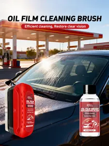 Car Window Crystal Clear Glass Cleaner Set — Rainproof Stain Removal & Cleaning Brush for Car Windows
