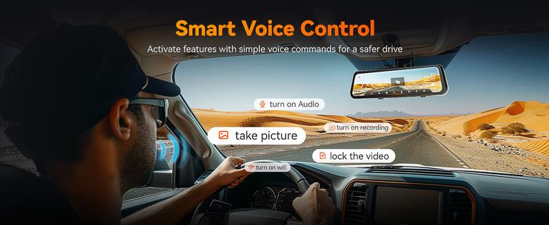 WOLFBOX G900 Tripro Cabin Version 3 Channel 4K Rear View Mirror Camera STARVIS 2 IMX678 Night Vision 4K+1080P+2.5K Front Inside and Rear Mirror Dash Cam 5.8GHz WiFi Voice Control Includes 256GB Card TikTokShopHolidayHaul