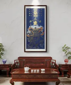 True Martial Great Emperor Portrait DIY Painting Kit, Religious Decor Ornaments Symbolizing Authority and Power