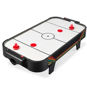 Best Choice Products 40in Air Hockey Arcade Table w/ 100V Motor, Electric Fan, 2 Strikers, 2 Pucks