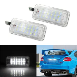 2PCS Direct Replace White LED License Plate Light Lamps Kit For Scion FRS Toyota 86 Subaru BRZ Impreza ,etc Replace OEM  84912-FG110 SU003-02542