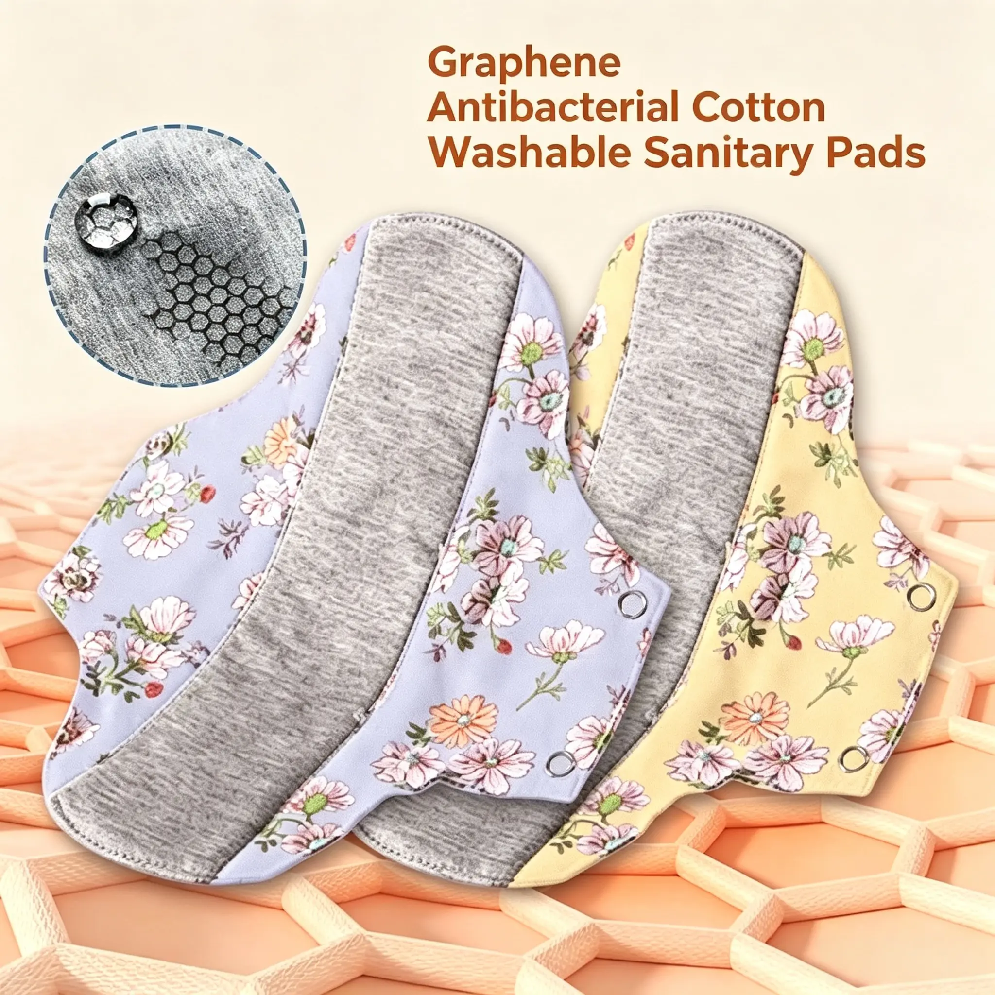 Women's Reusable Graphene Fabric Incontinence Protective Pads & Liners - Waterproof, Breathable, Antibacterial, Eco-Friendly, Moisture-Absorbent, Lightweight, Durable Washable 12-Piece Home Care Set (Leak-Proof, For Daily Care, Not for Menstrual Use)