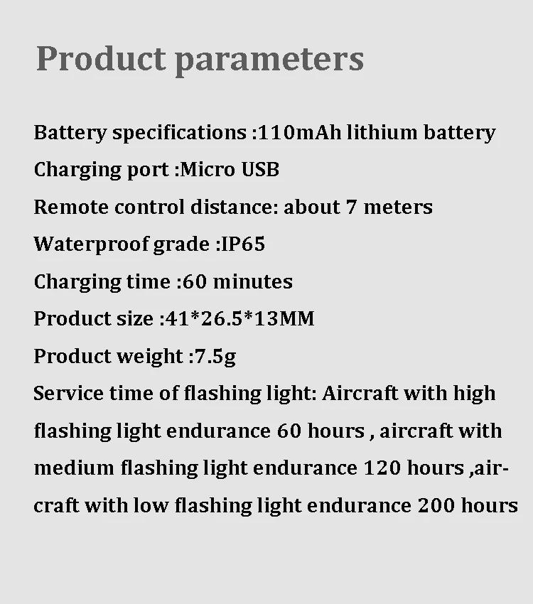 Wireless LED Strobe Lights RGB USB Charge IP65 Waterproof Anti-Collision for Car Motorcycle Drone & RC Aircraft Bike