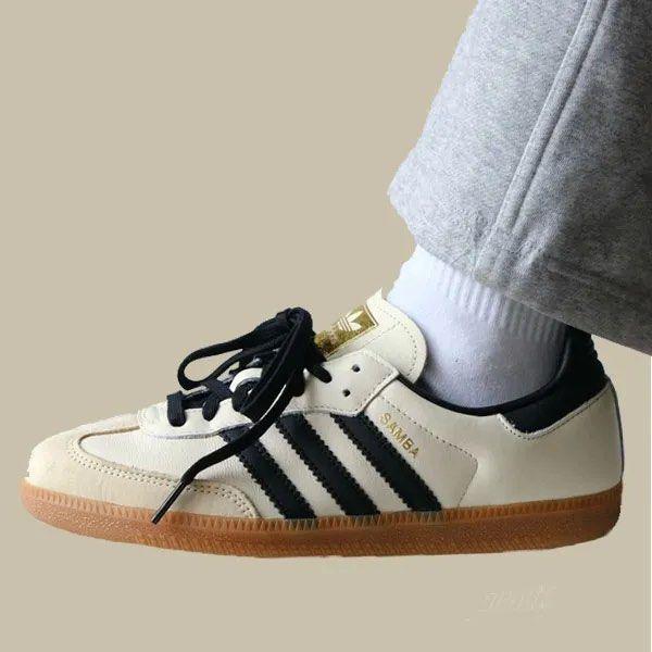 adidas Samba OG ‘Cream White Sand Strata’ Women’s - Perfect for Casual Footwear Walking Shoes Trainer Leather Girl Sneaker Runner Training Athletic Running