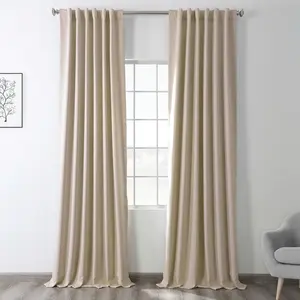Half Price Drapes Solid Room Darkening Curtain