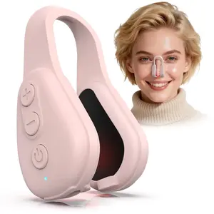 Red Light Nose Shaping Clip Nose Beauty Instrument with 6 Modes & 10 Intensity Levels Improves Nose Bridge Shape