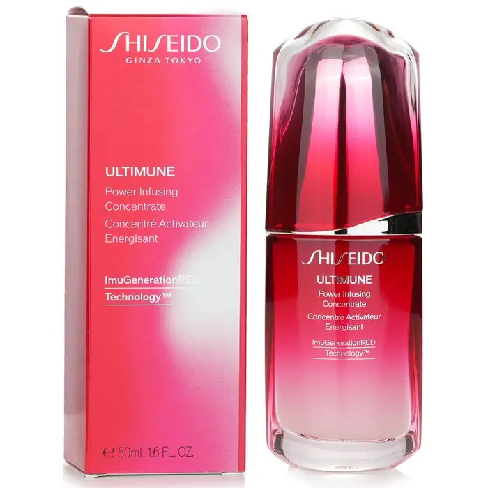 Shiseido Ultimune Power Infusing Concentrate Facial Serum - ImuGenerationRED Technology, Fragrance-Free Plant-Based Floral Formula, Skin Repair, 50ml/1.6oz