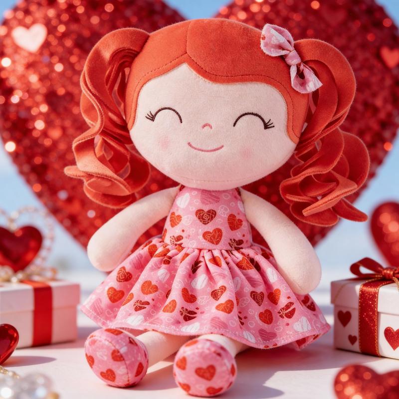 Gloveleya Valentine gift Doll Plush Baby Dolls Baby Girl Gift Soft Pink Cuddle Doll Cute Heart Dress Princess Toy Romantic Valentine’s Day Gift Idea for Kids 0–6 Years Sweet Love Present for Daughters Toddlers Birthday Holiday Surprise Room Decor Gloveleya Valentine gift Doll Plush Baby Dolls Baby Girl Gift Soft Pink Cuddle Doll Cute Heart Dress Princess Toy Romantic Valentine’s Day Gift Idea for Kids 0–6 Years Sweet Love Present for Daughters Toddlers Birthday Holiday Surprise Room Decor