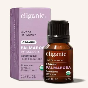 Organic Palmarosa Essential Oil for Body Care and Cosmetic Use Calming Vegan