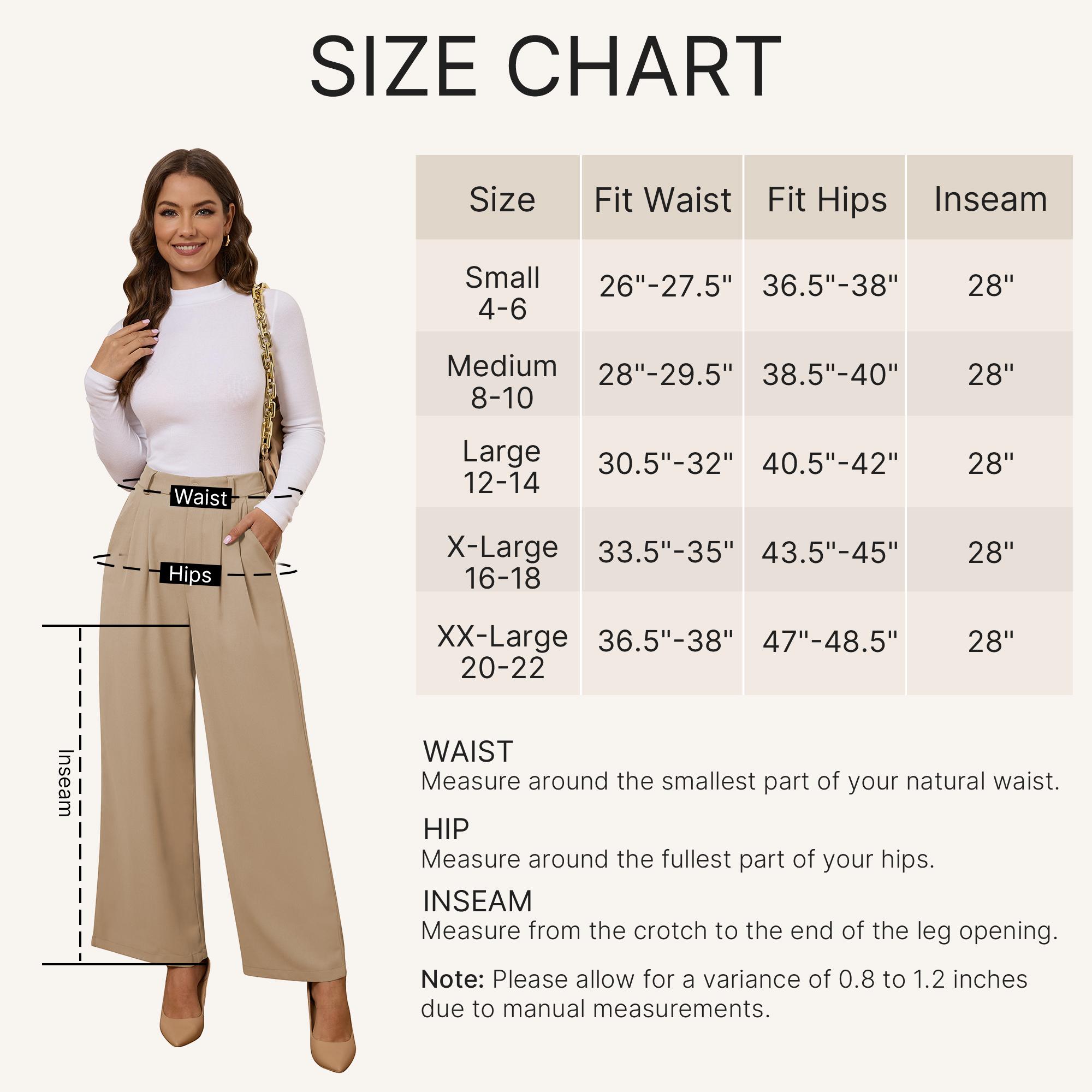 GRAPENT Wide Leg Pants for Women Work Business Casual High Waisted Dressy Pants Flowy Trousers Office Wideleg Baggy Work Pants