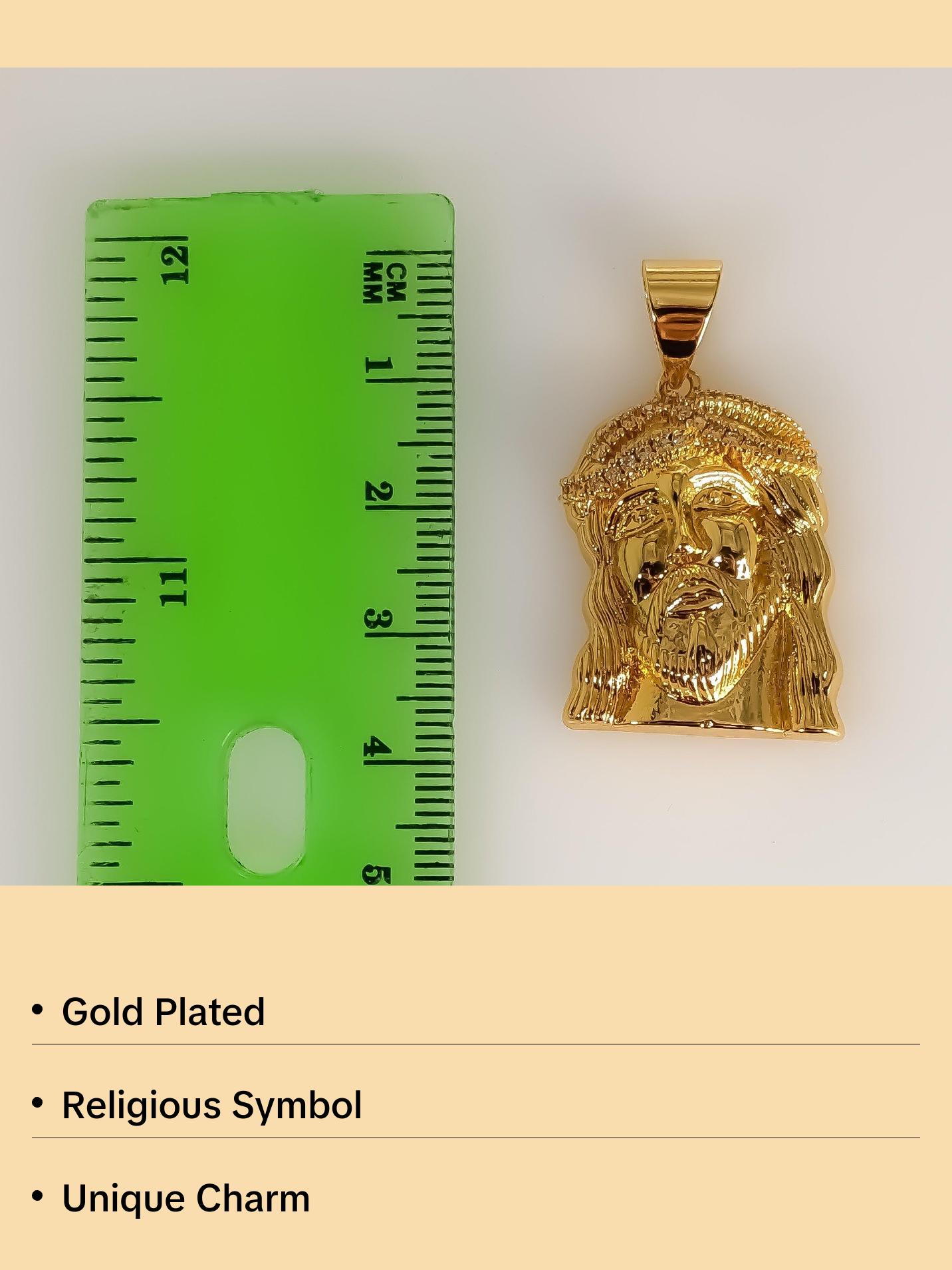 Plated Jesus Pendant